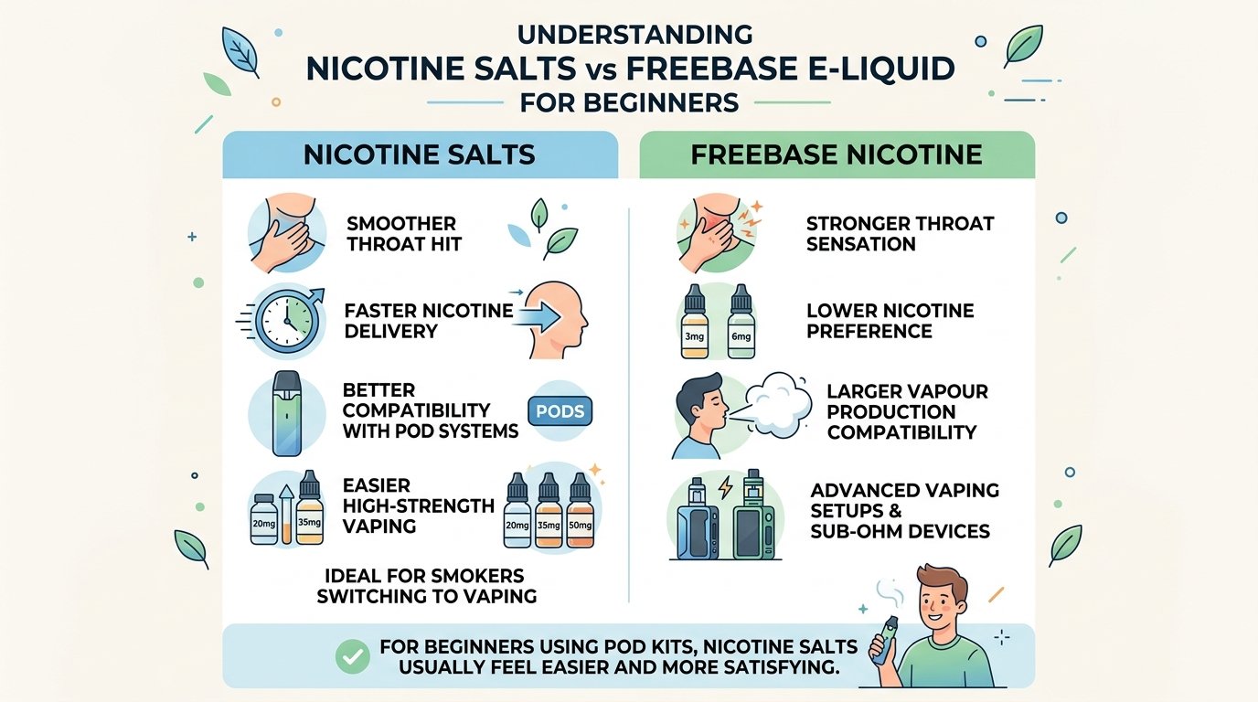 Nicotine Salts vs Freebase E-Liquid