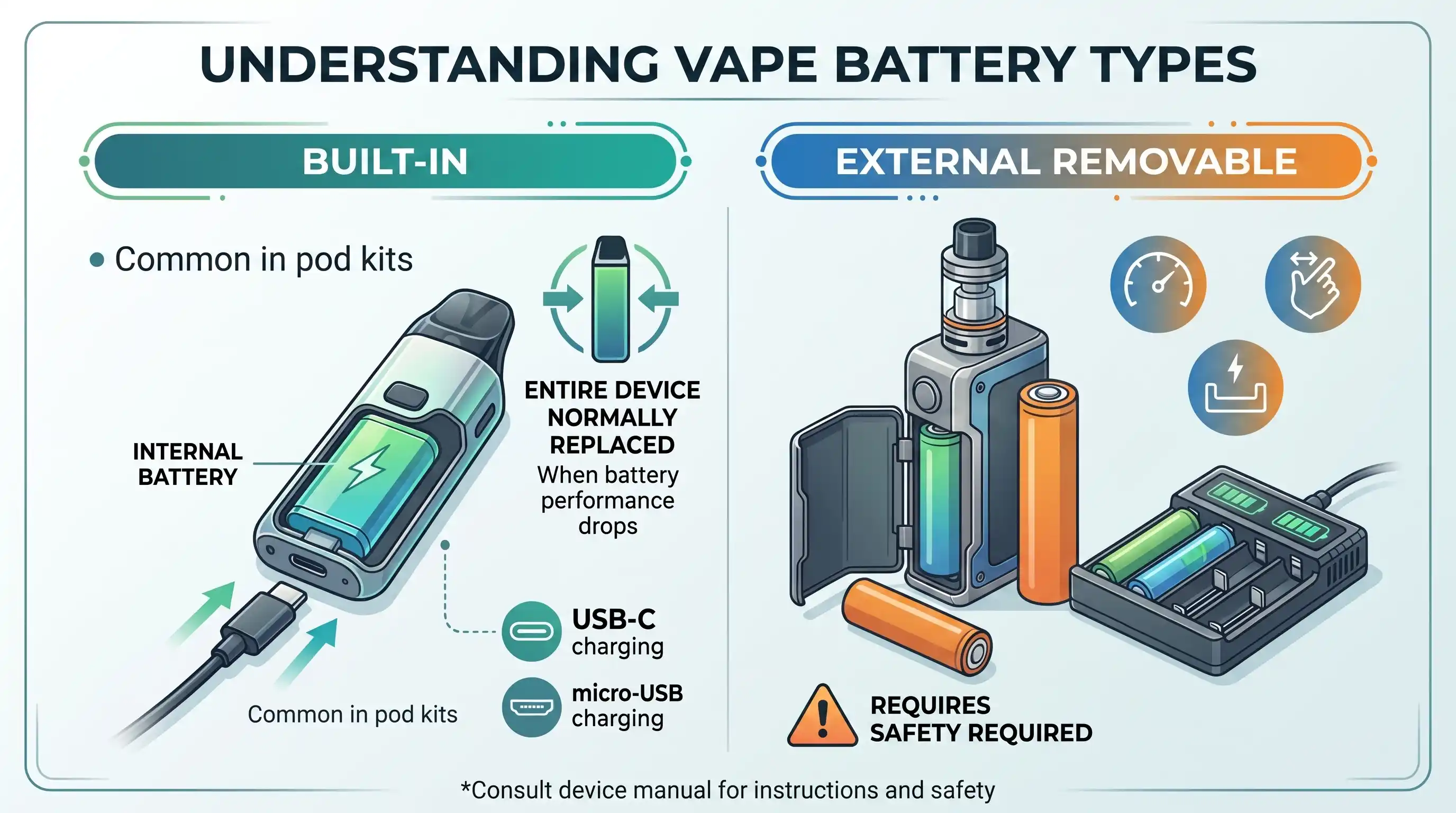 Understanding Different Vape Battery Types