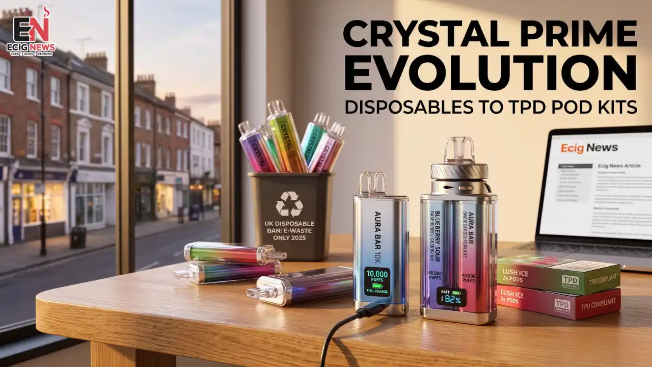 The Evolution of Crystal Prime Vapes From Disposable Vapes to Prefilled Pod Kits