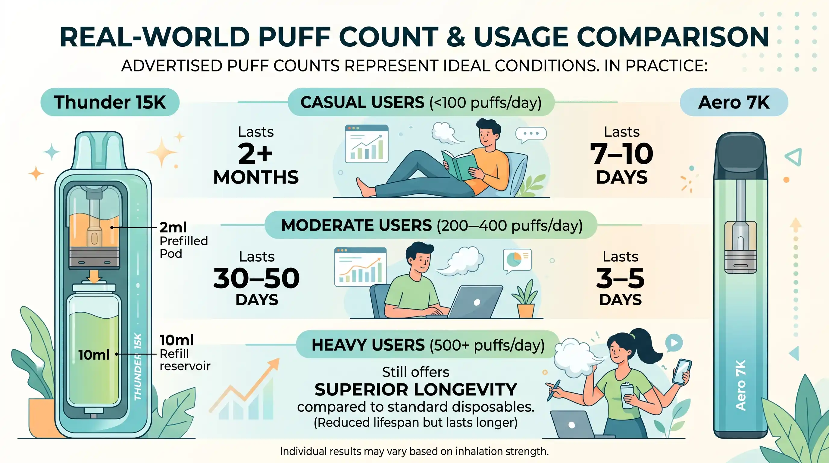 Real-World Puff Count and Usage
