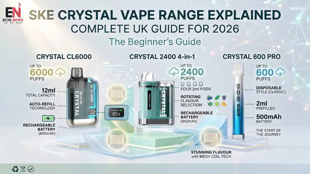 SKE Crystal Vape Range Explained Complete UK Guide for 2026